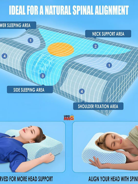 Linomag Възглавница За Спане Мемори Пяна 60x35x9см