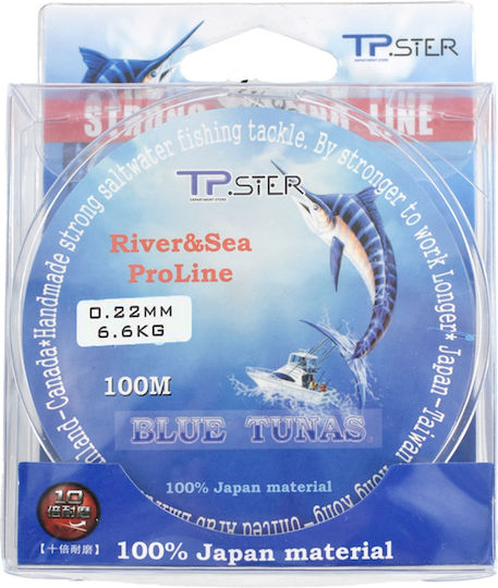 Tpster Πετονιά Ψαρέματος 100m / 0.22mm / 6.6kg