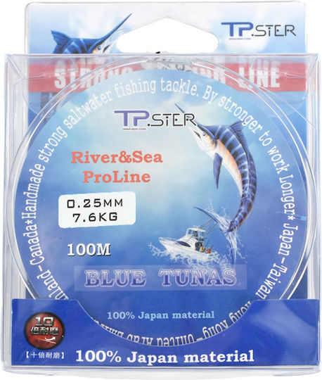 Tpster Πετονιά Ψαρέματος 100m / 0.25mm / 7.6kg