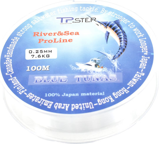 Tpster Πετονιά Ψαρέματος 100m / 0.25mm / 7.6kg