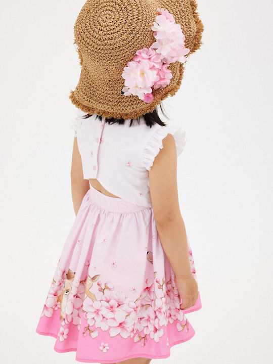 Monnalisa Kids' Hat Straw Beige