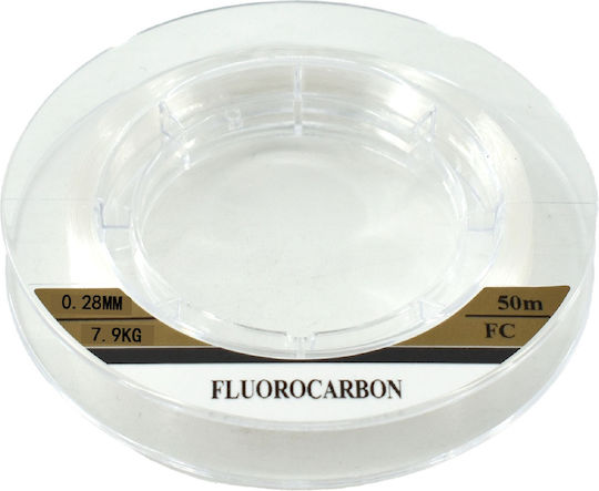Tpster Karasu Fir de pescuit Fluorocarbon 50m / 0.28mm / 7.90kg