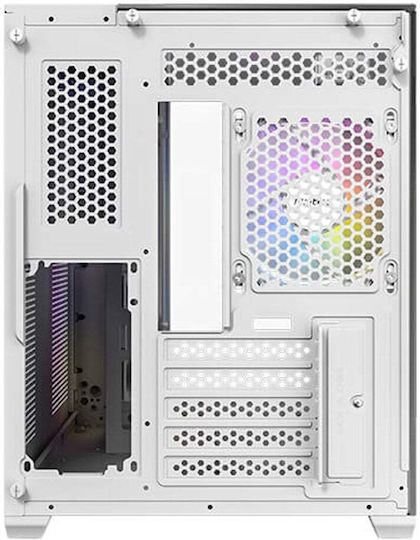 Antec CX600M Trio ARGB Gaming Mini-Turm Computergehäuse mit Seitenfenster Weiß