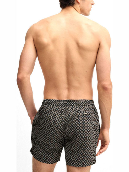 Men's Swimwear Shorts Black with Patterns