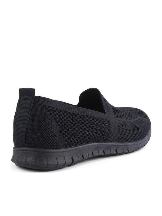 Material Slip-on-uri pentru femei Albastru