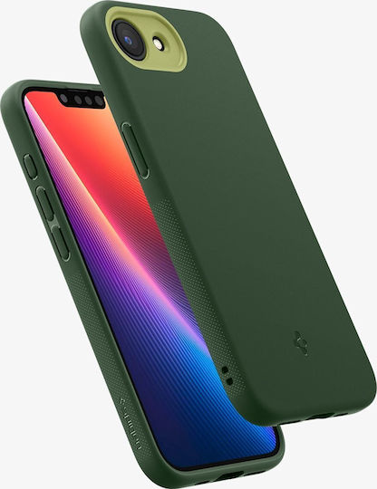 Spigen Nano Pop (MagFit) Silicone 0.3mm Green Back Cover (iPhone 17e / 16e)
