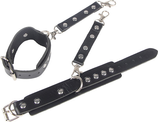 Curea Neagră Trend Bondage Brățară Buclă Picior Curea Punk Talie