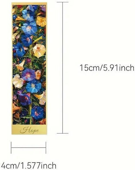 Set 30 Semne de Carte din Carton pentru Iubitorii de Cărți Design Pictură Florală Aurie 15 X