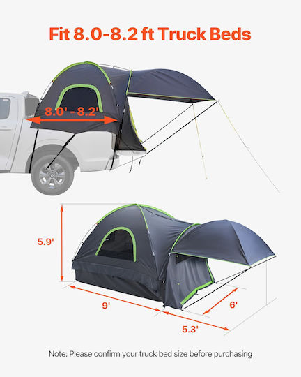 Vevor Cort Camping Automobil Gri 3 Anotimpuri