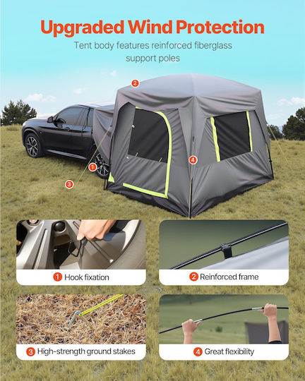 Vevor Vevor Car Camping Tent Grey 3 Seasons 248x230cm