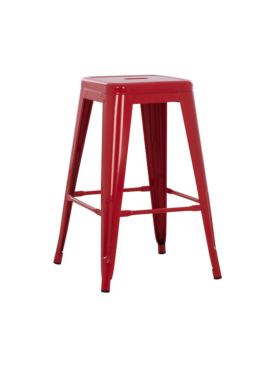 Stool for Bar Outdoor MELITA-PRO Red 43x43x67cm