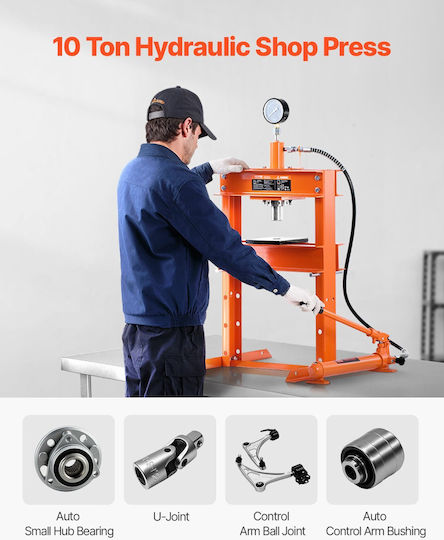 Vevor 10 T Hydraulic Shop Press Hydraulic Press Press Plate Bending