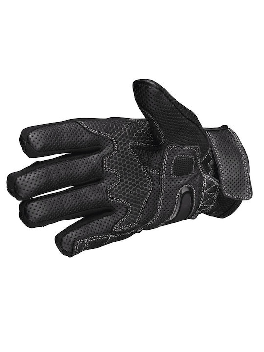 Winter Herren Motorradhandschuhe Leder Schwarz