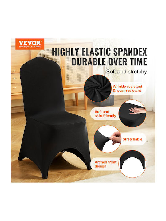Vevor Elastic Cover for Chair Black 50pcs ZYT50PCSHSGXYT001V0