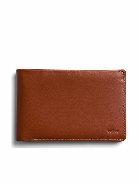 Leather Men's Wallet Travel with RFID Gold