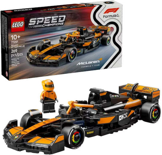LEGO Speed Champions Mclaren F1 Team MCL38 Race Car για 10+ Ετών 269τμχ