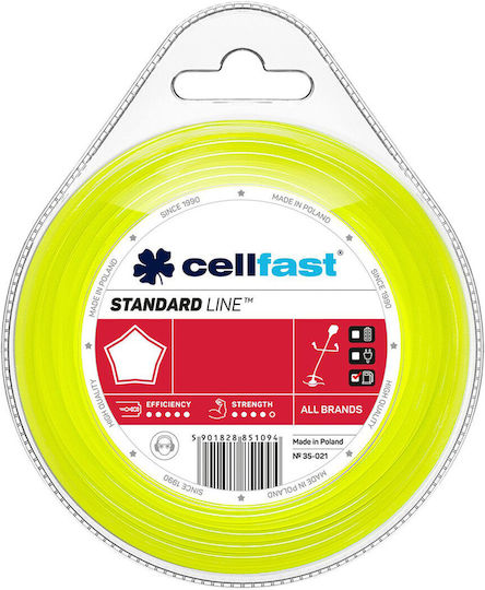 Cellfast Star Brush Cutter Trimmer Line 2.4mm 15m 35-021