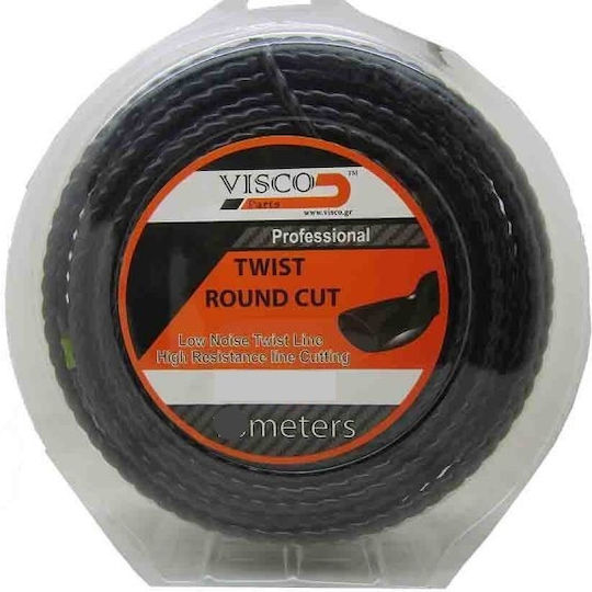 Visco Parts Round Twist Brush Cutter Trimmer Line 3.9mm 25m 4036