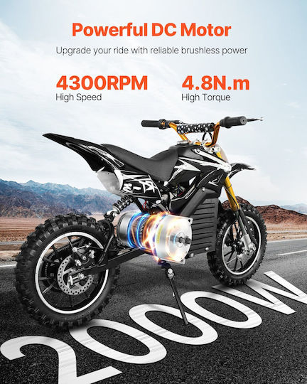 Vevor 48v 2000w Electric DC Brushless Motor Kit Upgraded Speed Controller