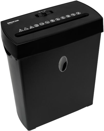 Sencor Καταστροφέας Εγγράφων Strip Cut 6 Φύλλων με Κάδο 11lt
