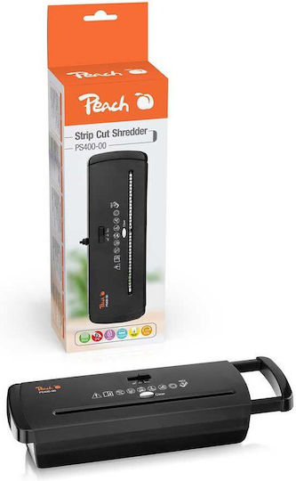 Peach Καταστροφέας Εγγράφων Strip Cut 6 Φύλλων με Κάδο 35lt