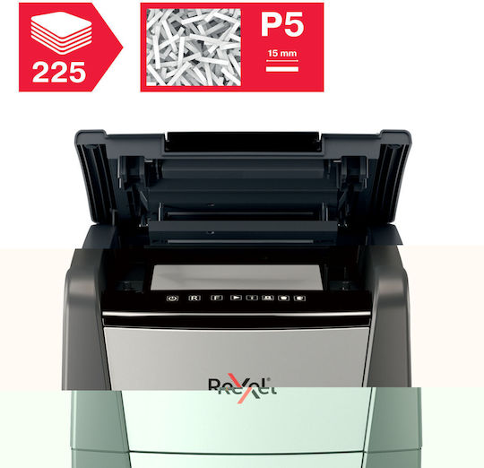 Rexel Aktevernichter Optimum Autofeed+ Mikroschnitt 8 Blätter mit Behälter 60Es