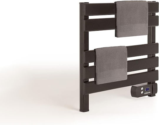 Create Șină electrică pentru prosoape 150W 55.8x52.3cm Negru