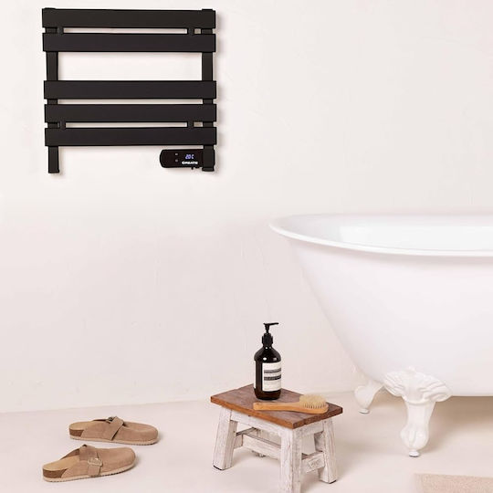 Create Șină electrică pentru prosoape 150W 55.8x52.3cm Negru
