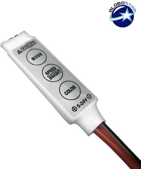 GloboStar RGB Controller de Mână cu Cablu 5-24 Volt 72 Watt 77412