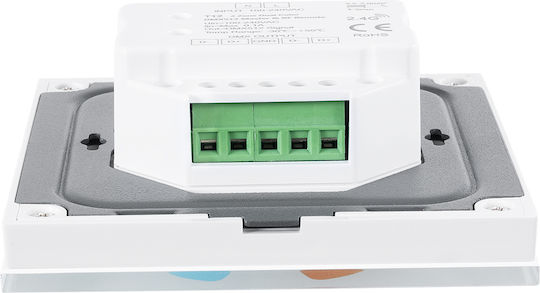 GloboStar Skydance Wall Mounted Dimmer Switch with LED Touch Frame