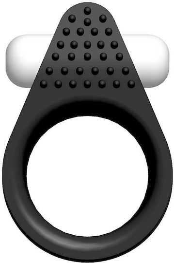 Dream Toys Lit Up Silicone Stimu Ring 1 Δαχτυλίδι Πέους Σιλικόνης Μαύρο