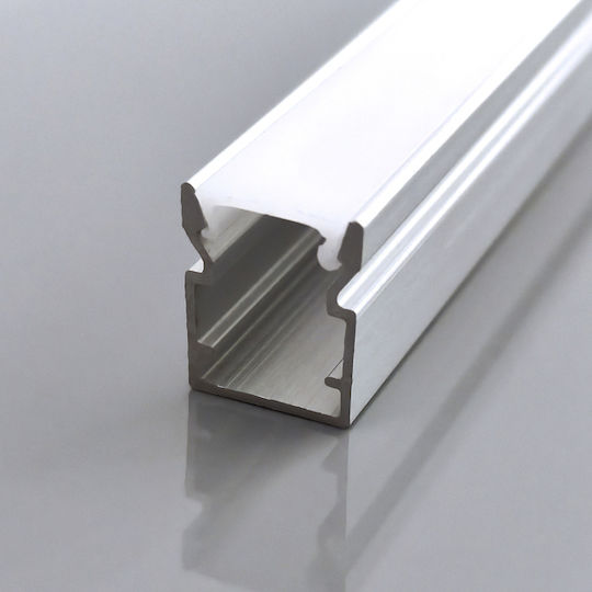 Eurolamp Εξωτερικό Προφίλ Αλουμινίου Ταινίας LED 200x1x1.3εκ.