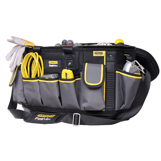 Stanley FatMax Waterproof Black Over the Shoulder Tool Bag 26 Liters