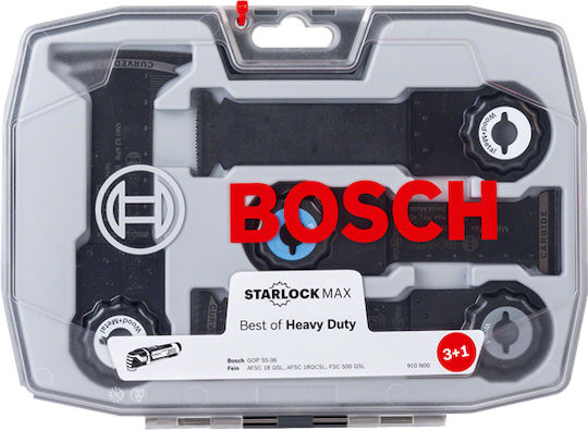 Bosch Starlock Best Of Heavy Duty Λάμες Πολυεργαλείων 4τμχ 2608664132