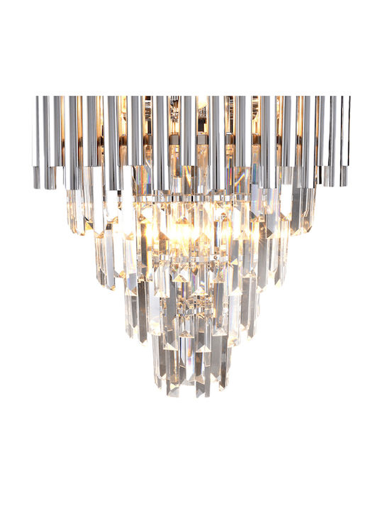 Eko Light Madison Лампа с Много Крушки Ø45см с Кристали Eko Light Madison Лампа с Много Крушки Ø45см с Кристали