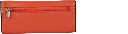 Fetiche Leather Leather Tobacco Pouch With Snap Closure Orange