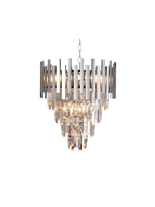 Eko Light Candelabru 9xE14 Ø45cm Argintiu ML5997