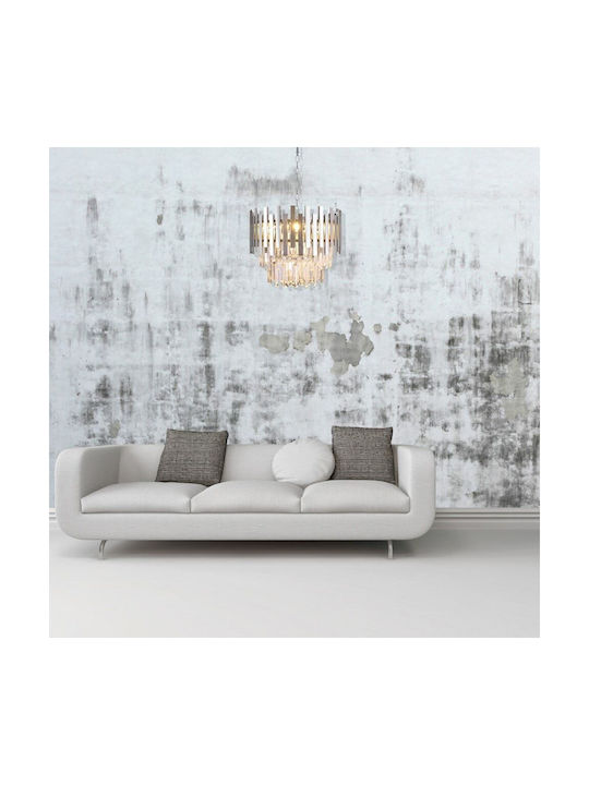 Eko Light Candelabru 6xE14 Ø45cm Argintiu ML5996