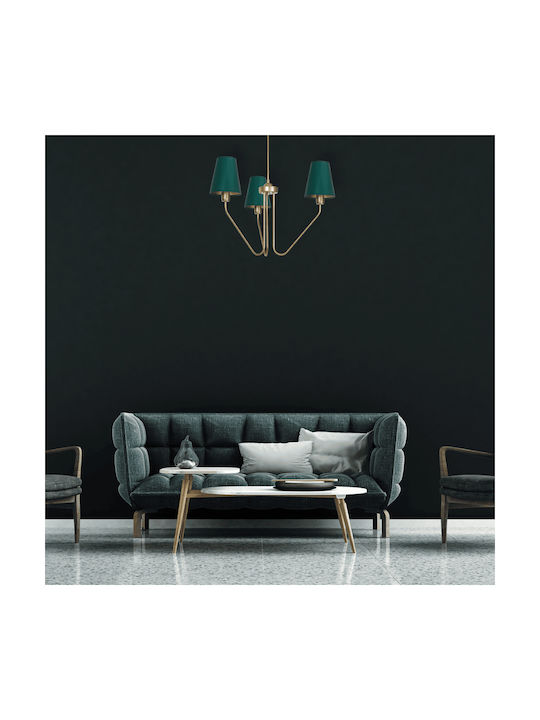Eko Light Chandelier Lampshade 3xE27 Green MLP4907