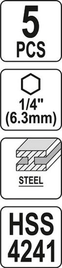 Yato Puller Set for Screws 5pcs