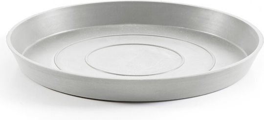 Ecopots Πιάτο Γλάστρας Πλαστικό Γκρι 29x29εκ. 74.019.30S