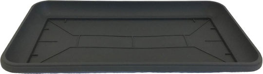 Atmosphera Plastic Planter Pot Gray 60x32cm