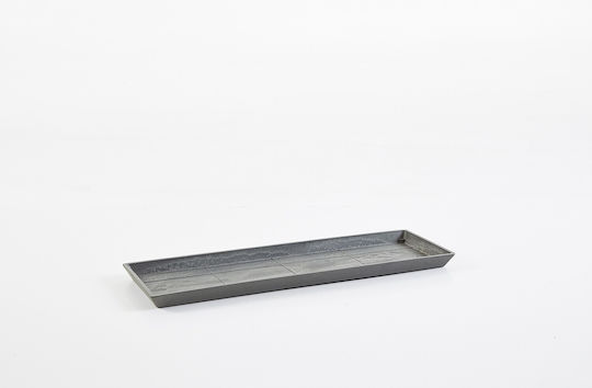 Ecopots Πιάτο Ζαρντινιέρας Πλαστικό Γκρι 47x19εκ. 74.013.45G
