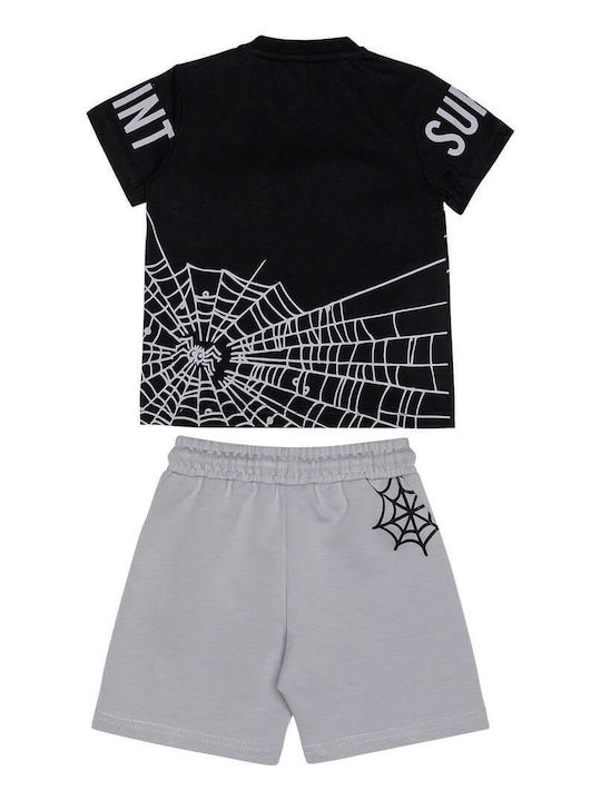 Kids' Set with Shorts Summer 2pcs Black