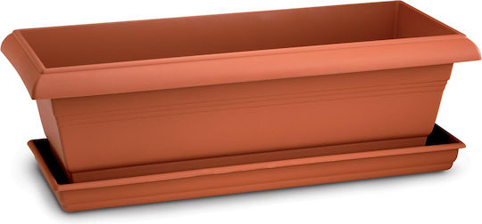 Atmosphera Festone Πιάτο Ζαρντινιέρας Πλαστικό Τερακότα 93x20εκ. 10.04.0213Ρ