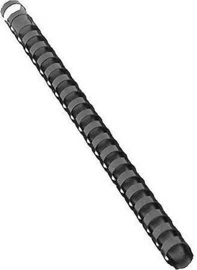 Plastic Spine / Spiral Bookbinding No 12 Black 100 pieces 100pcs