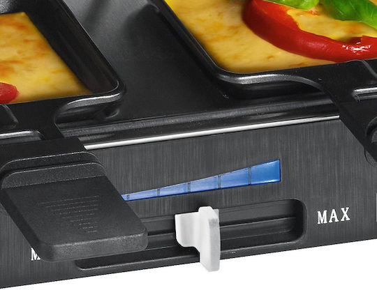 Clatronic Tabletop Grătar Electric Raclette Placă Netedă și Striată 1400W Grătare electrice cu Termostat Reglabil 46bucx23buccm