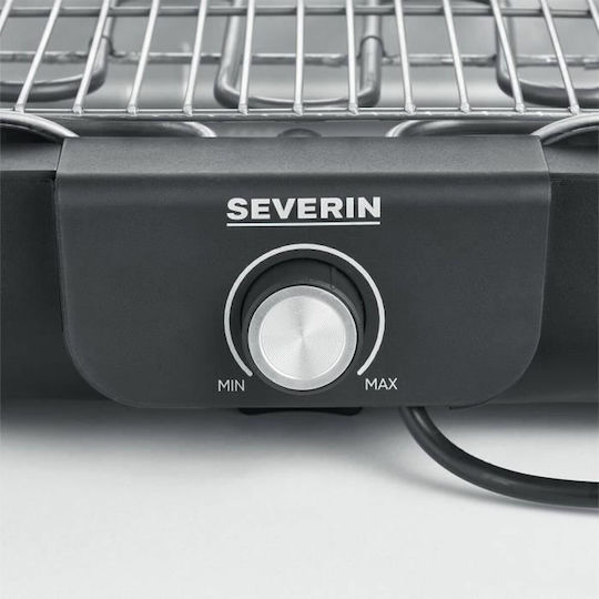 Severin Επιτραπέζια Ηλεκτρική Ψησταριά Σχάρας 2200W με Ρυθμιζόμενο Θερμοστάτη 37x25εκ.