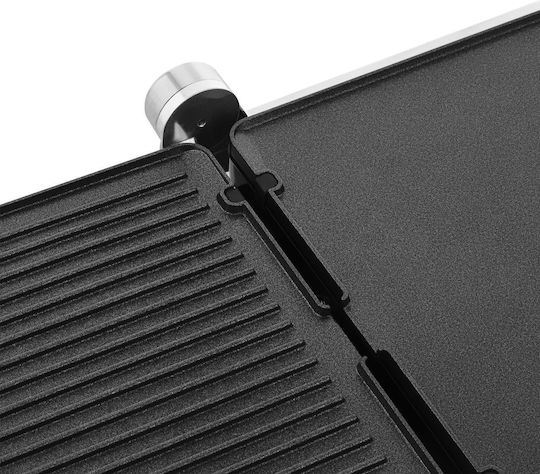 Sencor Tabletop Electric Grill Smooth and Ribbed Plate 2000W with Adjustable Thermostat 29cmx23.3cmcm