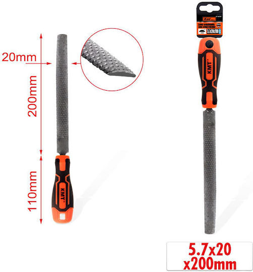 Top Tools Σετ Ράσπες Ξύλου με Πλαστική Λαβή 200mm 3τμχ Λίμα με Λαβή